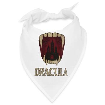 Dracula Schloss Gebiss - Bandana - Weiß - Vorne
