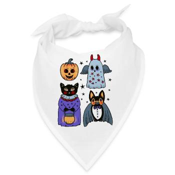 Halloween Kostüm Party - Bandana - Weiß - Vorne
