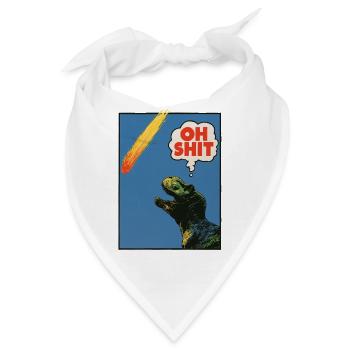 Oh Shit! - Extinction! - Bandana - Weiß - Vorne
