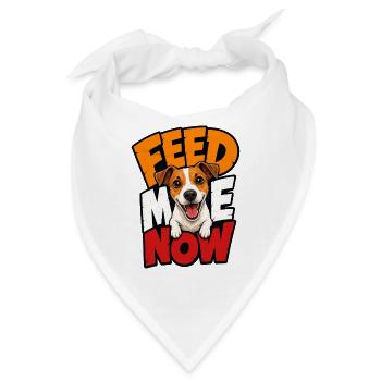 Jack Russell Terrier - Bandana - Weiß - Vorne