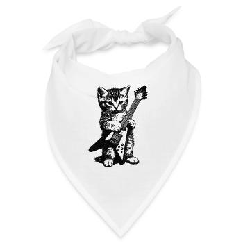 Niedlich aber laut! - Bandana - Weiß - Vorne
