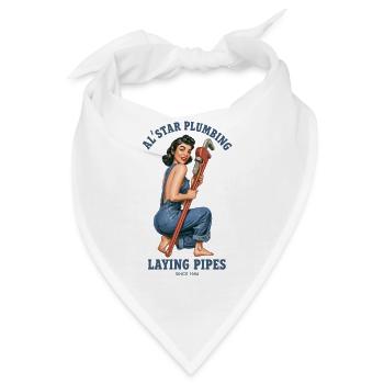 Al'star plumbing - Bandana - Weiß - Vorne