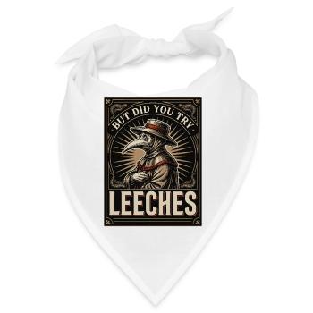 Leeches Plague Doctor Vintage-Poster - Bandana - Weiß - Vorne