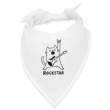 Rock Cat - Bandana - Weiß - Vorne