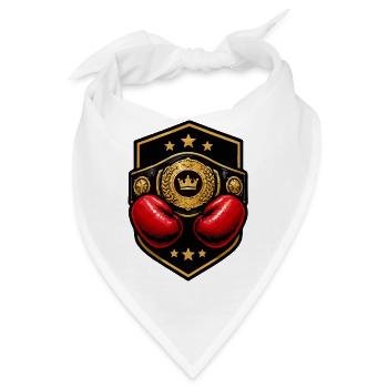 Königskämpfer Shield Boxen - Bandana - Weiß - Vorne