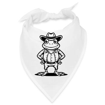 Cowboy-Frosch - Bandana - Weiß - Vorne