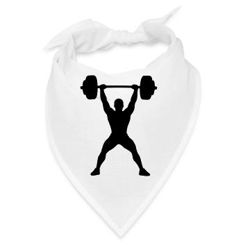 Bodybuilder - Bandana - Weiß - Vorne