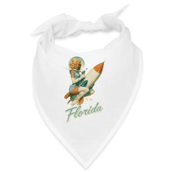 Retro Florida - Bandana - Weiß - Vorne