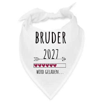 werdender Bruder 2027 – Schwangerschaft Verkünden - Bandana - Weiß - Vorne