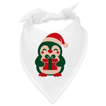 Pinguin Geschenk Clipart - Bandana - Weiß - Vorne