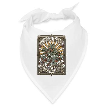 Olivenbaum Schnitt - Bandana - Weiß - Vorne