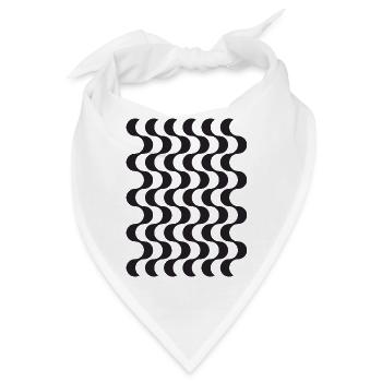 Opart-Wellen - Bandana - Weiß - Vorne