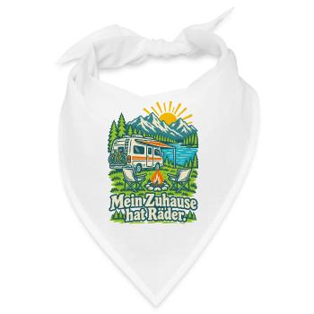 Mein Zuhause hat Räder Wohnmobil - Bandana - Weiß - Vorne