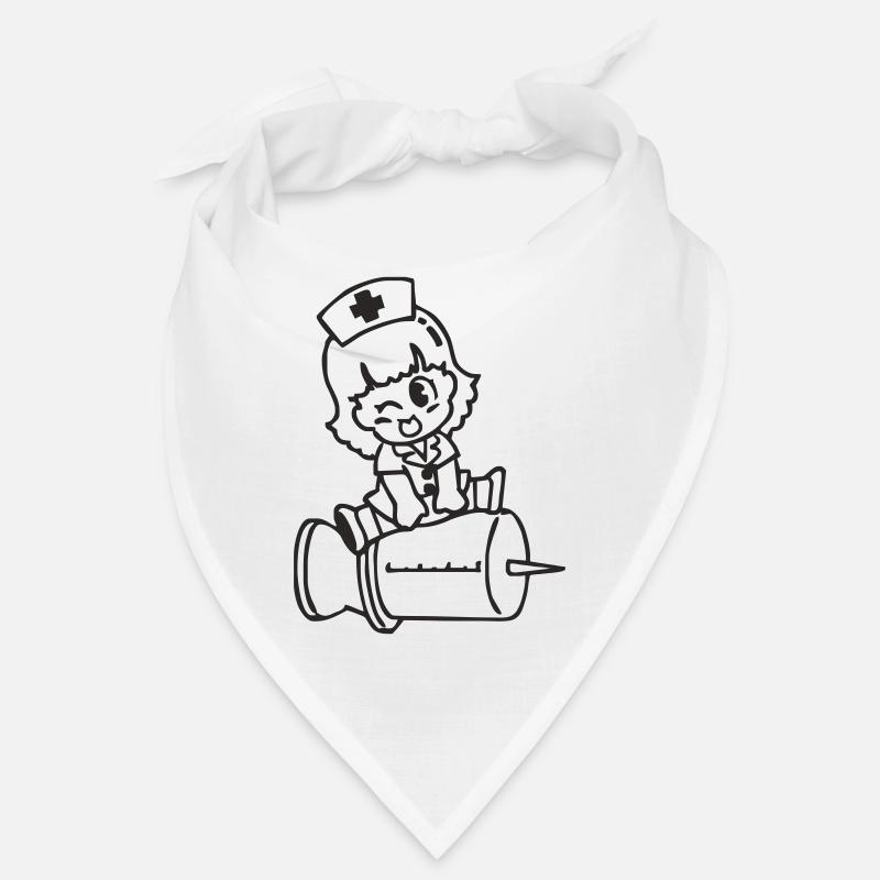Krankenschwester - Bandana - Weiß