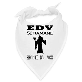 edv - schamane - electronic data voodoo - Bandana - Weiß - Vorne