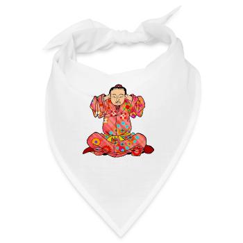 Qigong-Übung zur Behandlung von Schwindel - Bandana - Weiß - Vorne