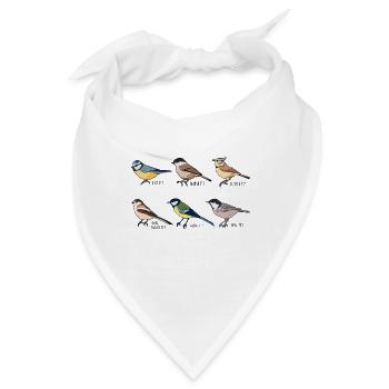 Vogelbeobachtung & Tit Bird Ornithology Geschenk - Bandana - Weiß - Vorne