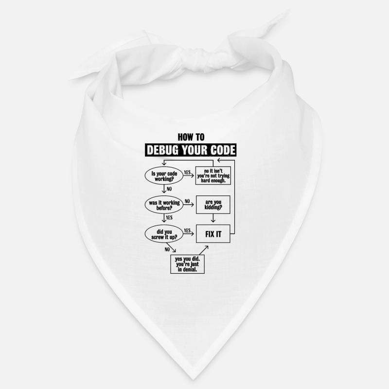 Programmiercode Codierung Lustiges Debug-Geschenk Bandana