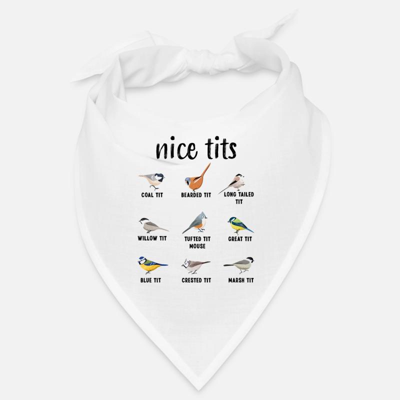 Nice Tits Tufted Titmouse Bird regarder Gift Funny Bandana