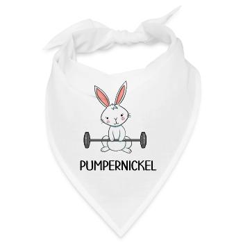 fitness pumpernickel no excuses sport protein - Bandana - Weiß - Vorne