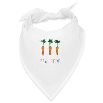 raw food - Bandana - Weiß - Vorne