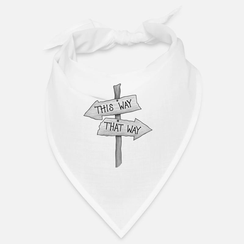 Wegweiser - Bandana - Weiß