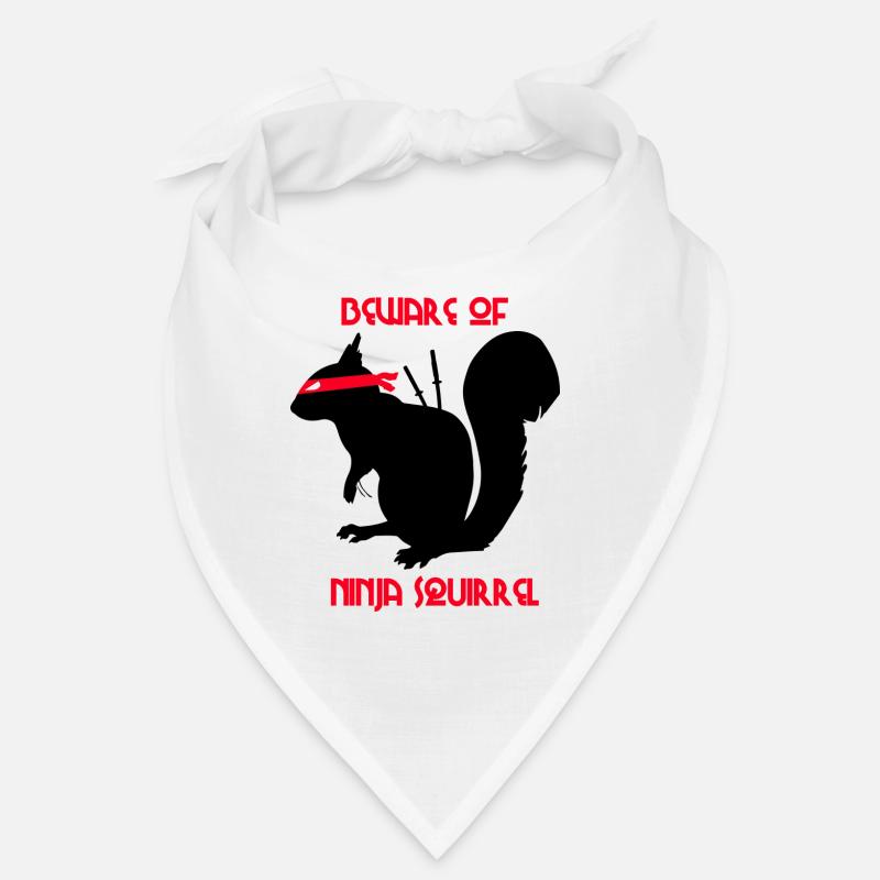Beware of Ninja Squirrel Squirrel Bandana