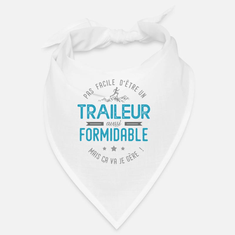 traileur formidable course à pien run running - Bandana - blanc