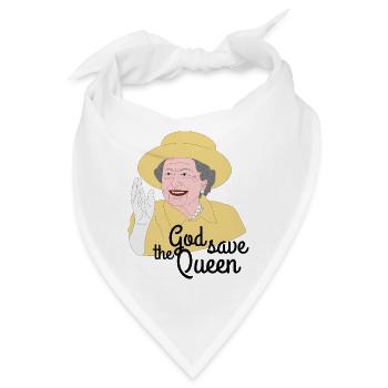 Queen Elizabeth II - Bandana - Weiß - Vorne