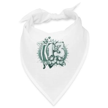 clown 13 - Bandana - Weiß - Vorne