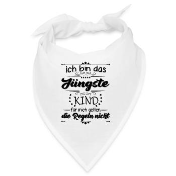 Familie Kinder das jüngste Kind - Bandana - Weiß - Vorne