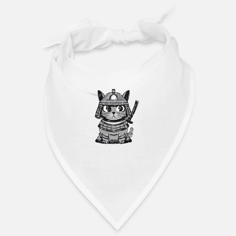 Cat Cat Samurai Japon Katana Épée Bandana