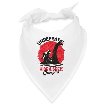 Loch Ness Monster und Big Foot Mythisch - Bandana - Weiß - Vorne