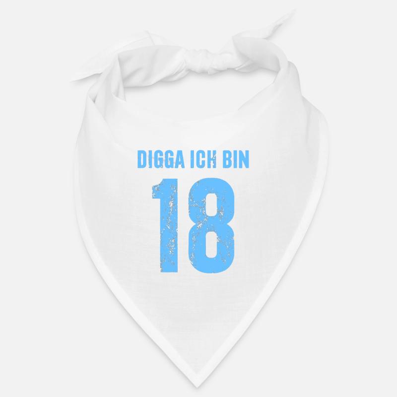 Digga Ich bin 18 - Geschenk zum 18. Geburtstag Bandana