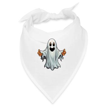 Gespenst Halloween - Bandana - Weiß - Vorne