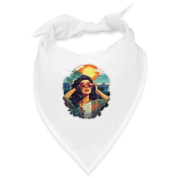 Urlaub & Entspannung - Bandana - Weiß - Vorne