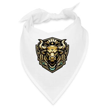 Goldstier Emblem - Bandana - Weiß - Vorne
