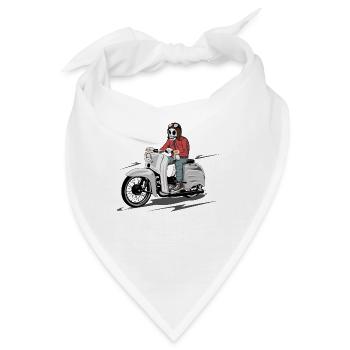 Simson Schwalbe KR-51 Skulldriver - Bandana - Weiß - Vorne