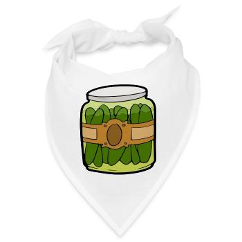 Gurken - Bandana - Weiß - Vorne