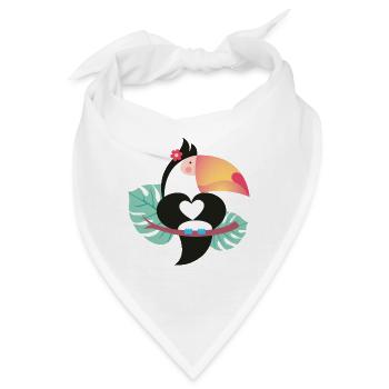TUCAN IN LOVE - Bandana - Weiß - Vorne