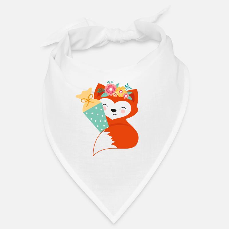 Écolier renard - Bandana - blanc