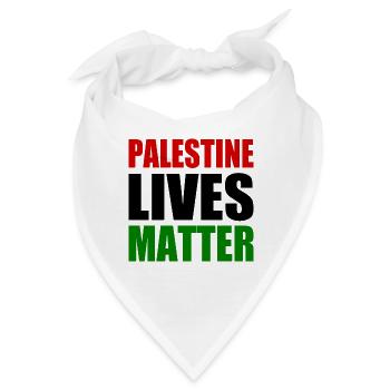 palestine lives matter - Bandana - Weiß - Vorne