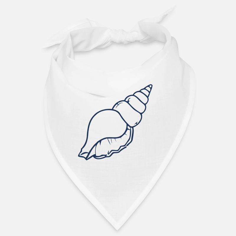 Esthétique Seashell Minimal Ocean Beach Design Bandana