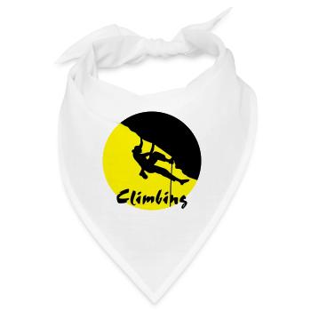 Klettern, Kletterer, Kletterin - Bandana - Weiß - Vorne