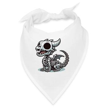 Drache - Bandana - Weiß - Vorne