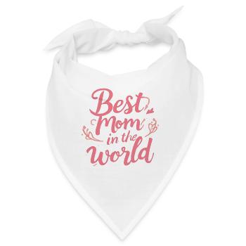 Herzige Muttertagsbotschaft - Bandana - Weiß - Vorne