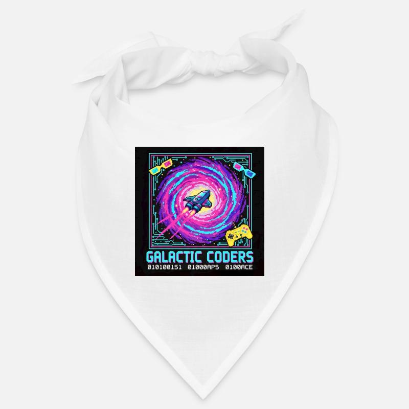 Galactic Coders Neon Pixel Bandana