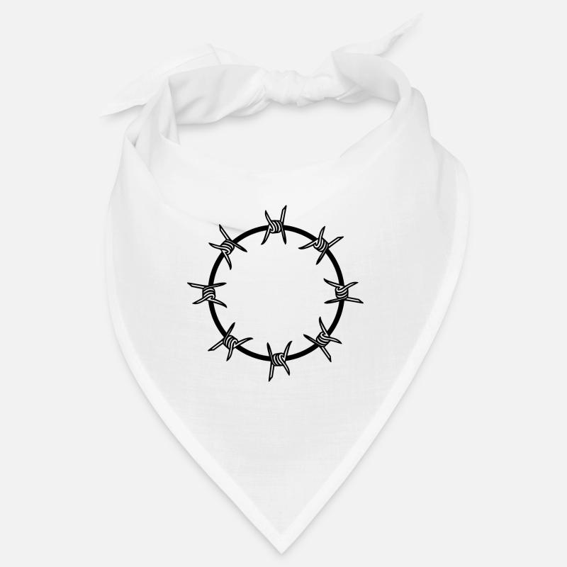 Barbed wire circle circular shape Bandana
