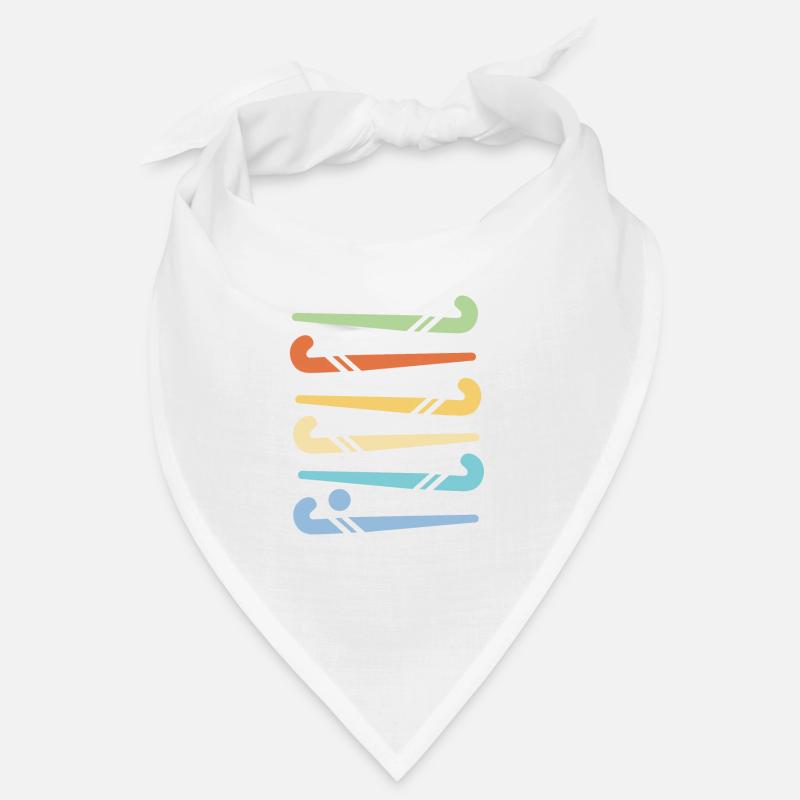 Hockeyschläger - Bandana - Weiß