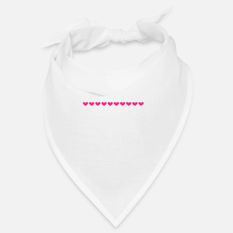 Linie Herz Herzchen Rosa Bandana